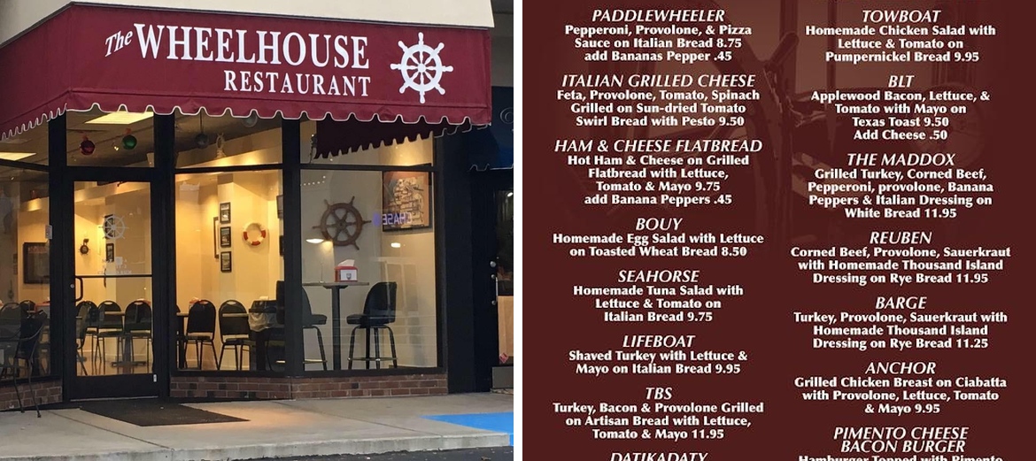Wheelhouse Menu